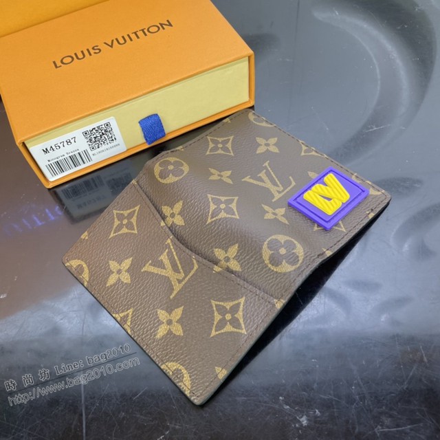路易威登2021專櫃新款錢包 lv男士卡夾錢包 M45787 秋季款口袋錢夾  ydh4511